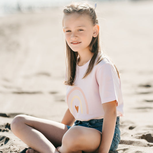 Premium Organic Shirt Kinder BE HAPPY