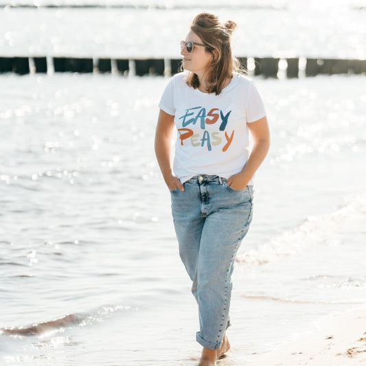 Premium Organic Shirt Women EASY PEASY