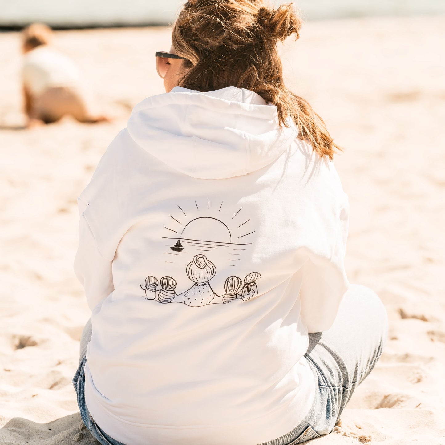 VACANCY Oversized Hoodie vier Kinder