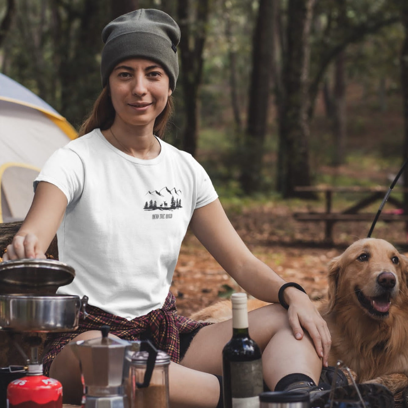 Premium Organic Shirt Women INTO THE WILD