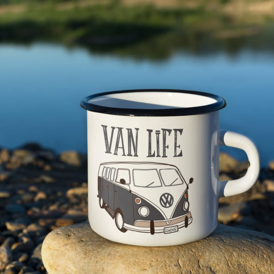 Emaille Tasse Klein VAN LIFE