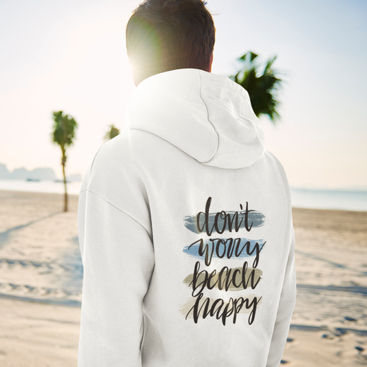 VACANCY Oversized Hoodie DON'T WORRY BEACH HAPPY