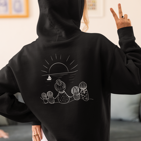 Premium Organic Hoodie MAMA MIT VIER KINDER