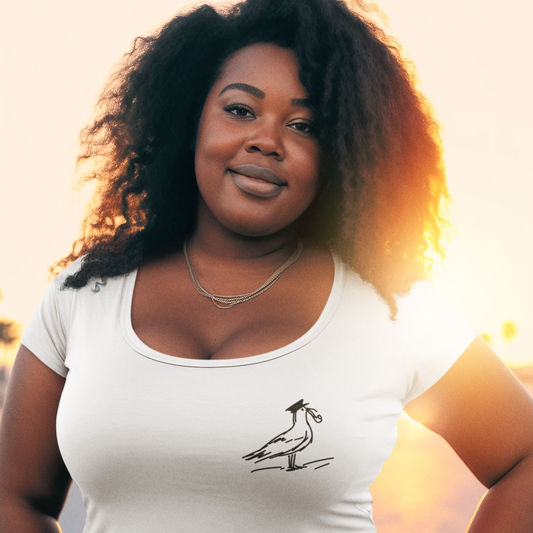 Premium Organic Shirt Women KLEINE MÖWE