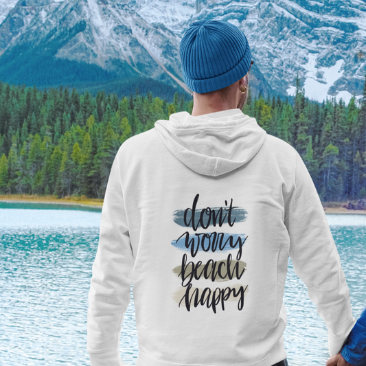 VACANCY Oversized Hoodie DON'T WORRY BEACH HAPPY