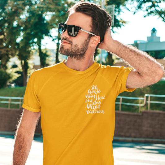 Premium Organic Shirt ICH HABE MEIN HERZ AN DAS MEER VERLOREN