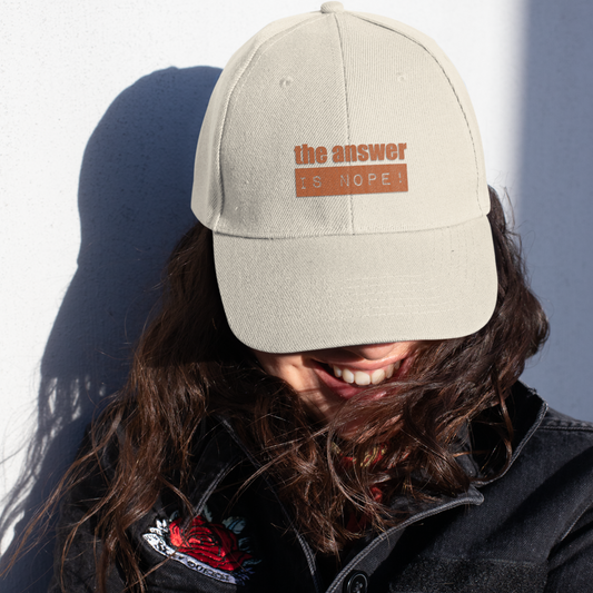 Organic Cap THE ANSWER IS NOPE