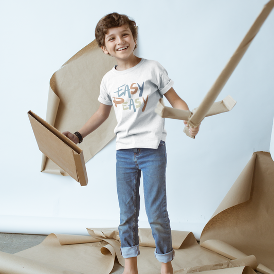 Premium Organic Shirt Kids EASY PEASY