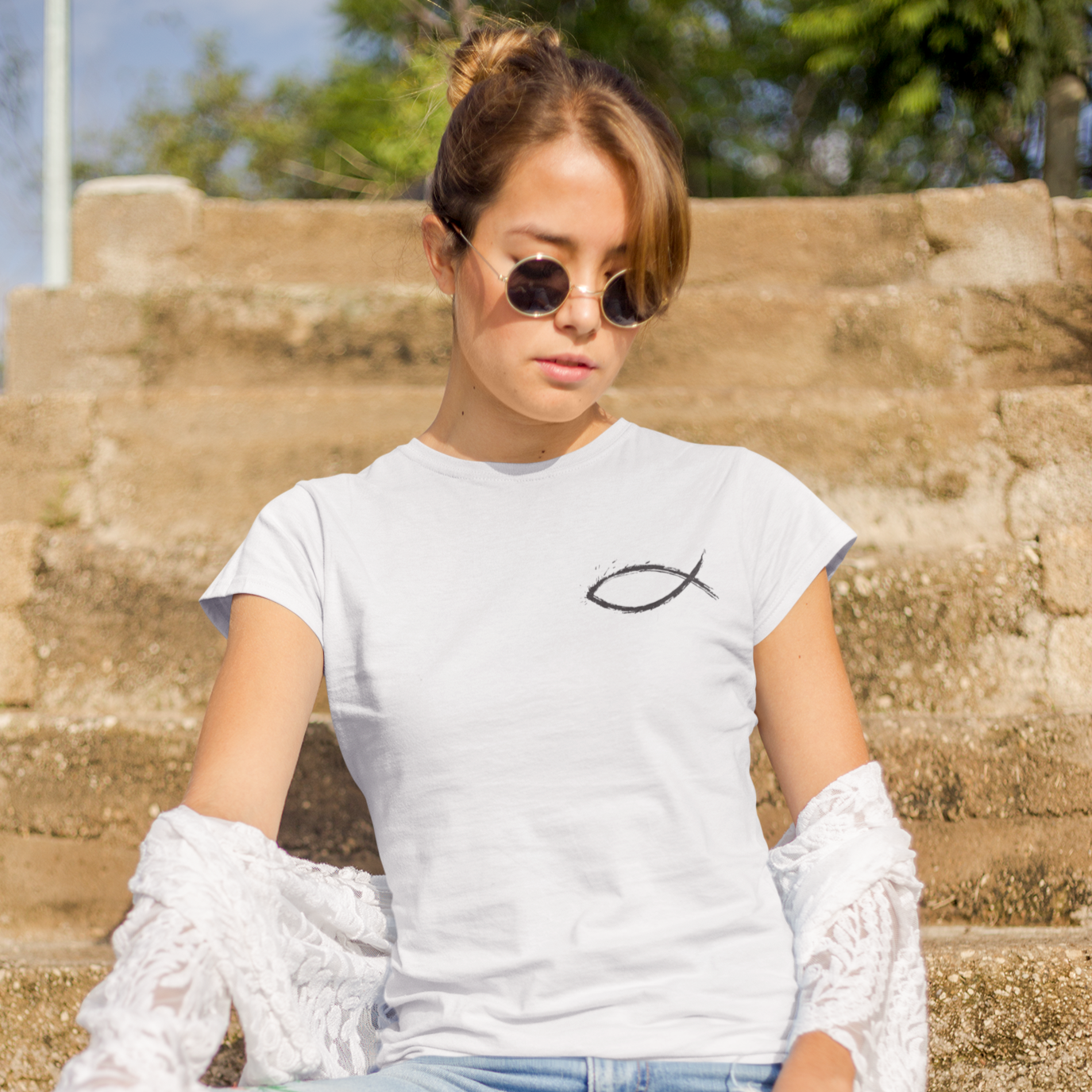 Premium Organic Shirt Women FISCH