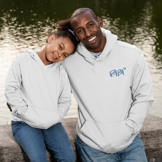 Premium Organic Hoodie PAPA BLAU
