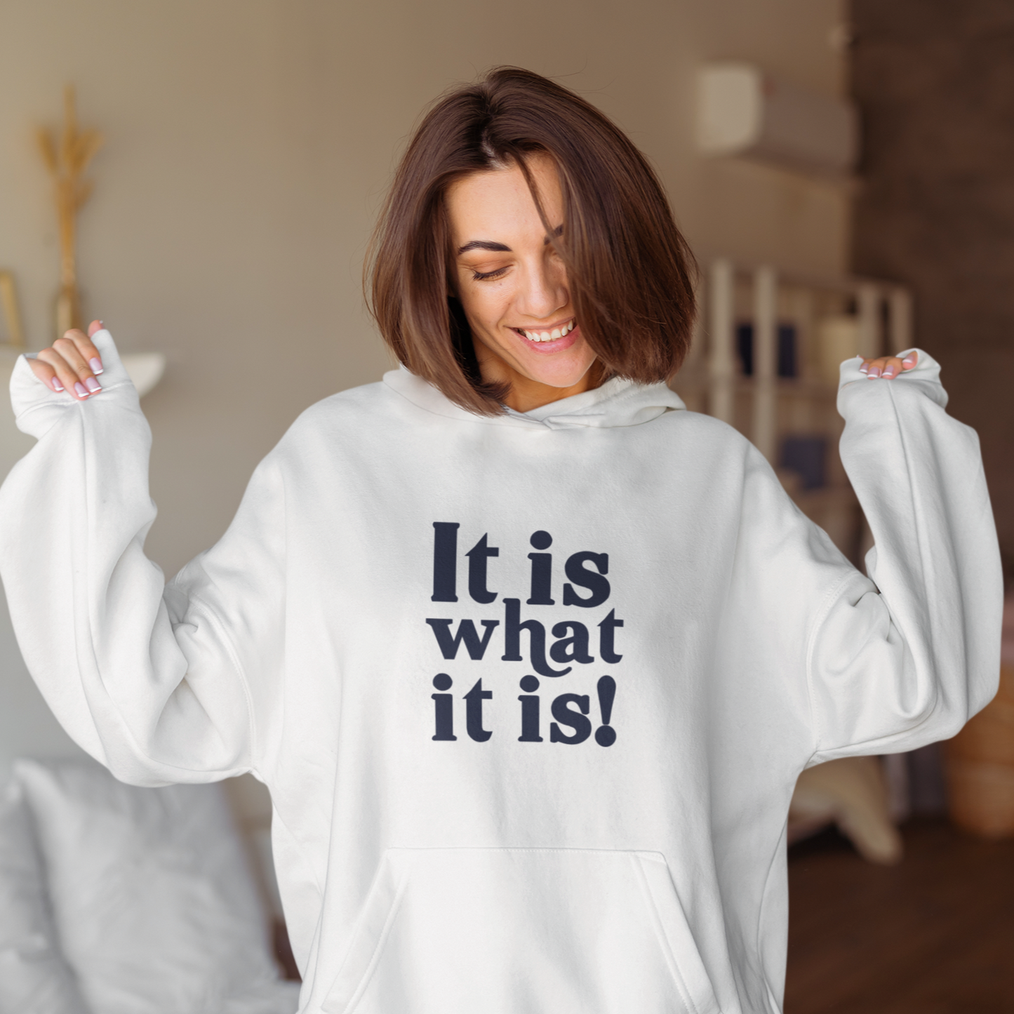 VACANCY Oversized Hoodie IT IS WHAT IT IS