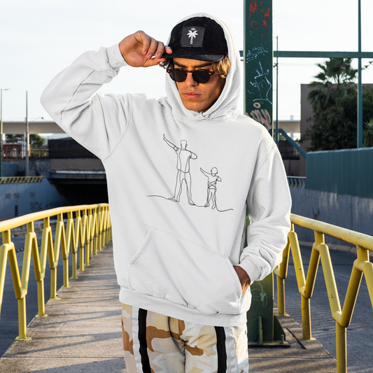 Classic Hoodie mit Taschendruck PAPA & SOHN