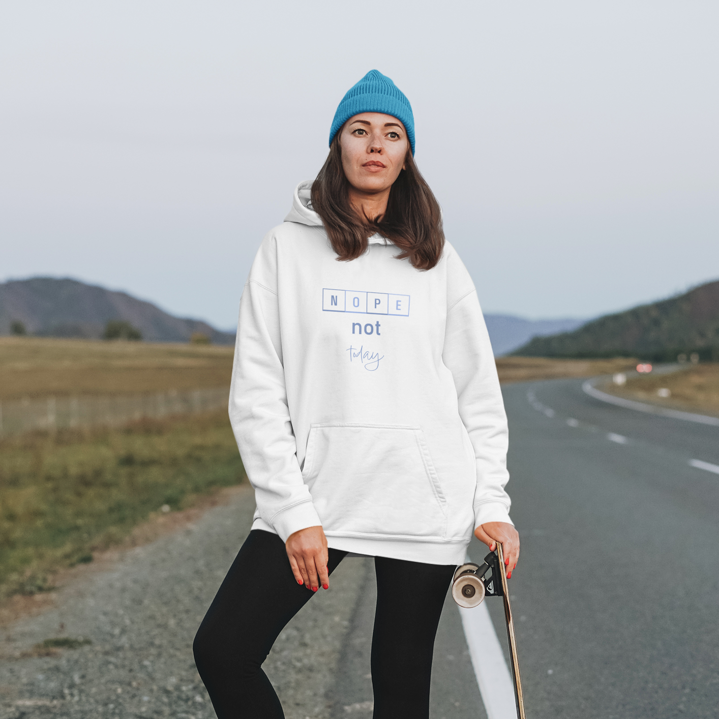 VACANCY Oversized Hoodie Nope not today