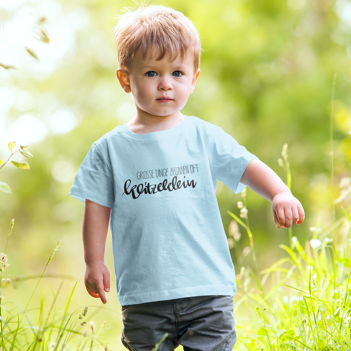 Premium Organic Shirt Kinder große Dinge