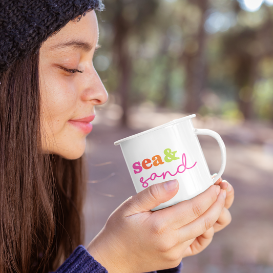 Emaille Tasse Klein SEA & SAND