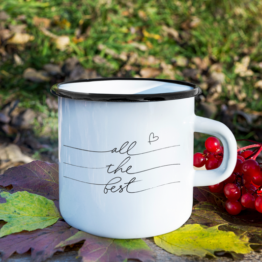 Emaille Tasse ALL THE BEST