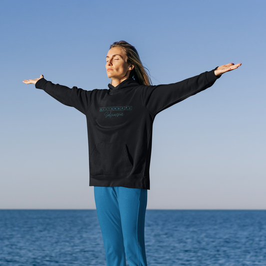 VACANCY Oversized Hoodie Blutgruppe Salzwasser