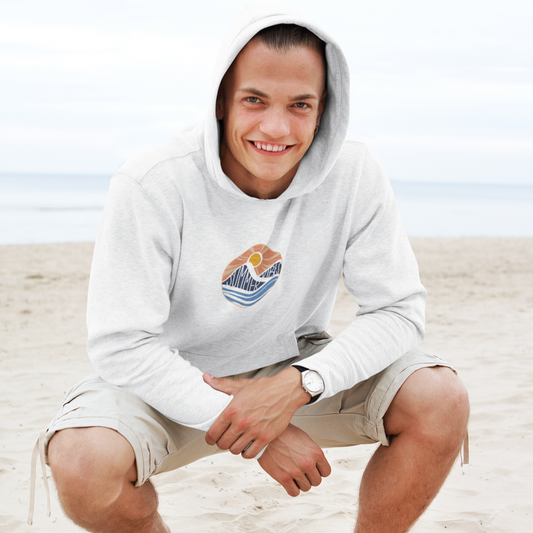 Classic Hoodie mit Taschendruck SUMMER VIBES