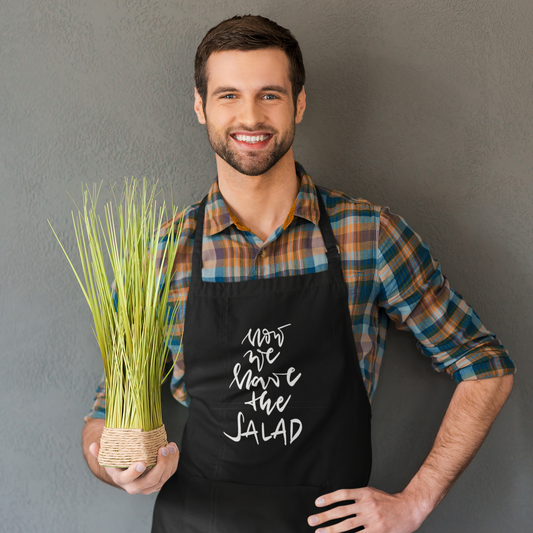 Latzschürze Basic mit Tasche NOW WE HAVE THE SALAD