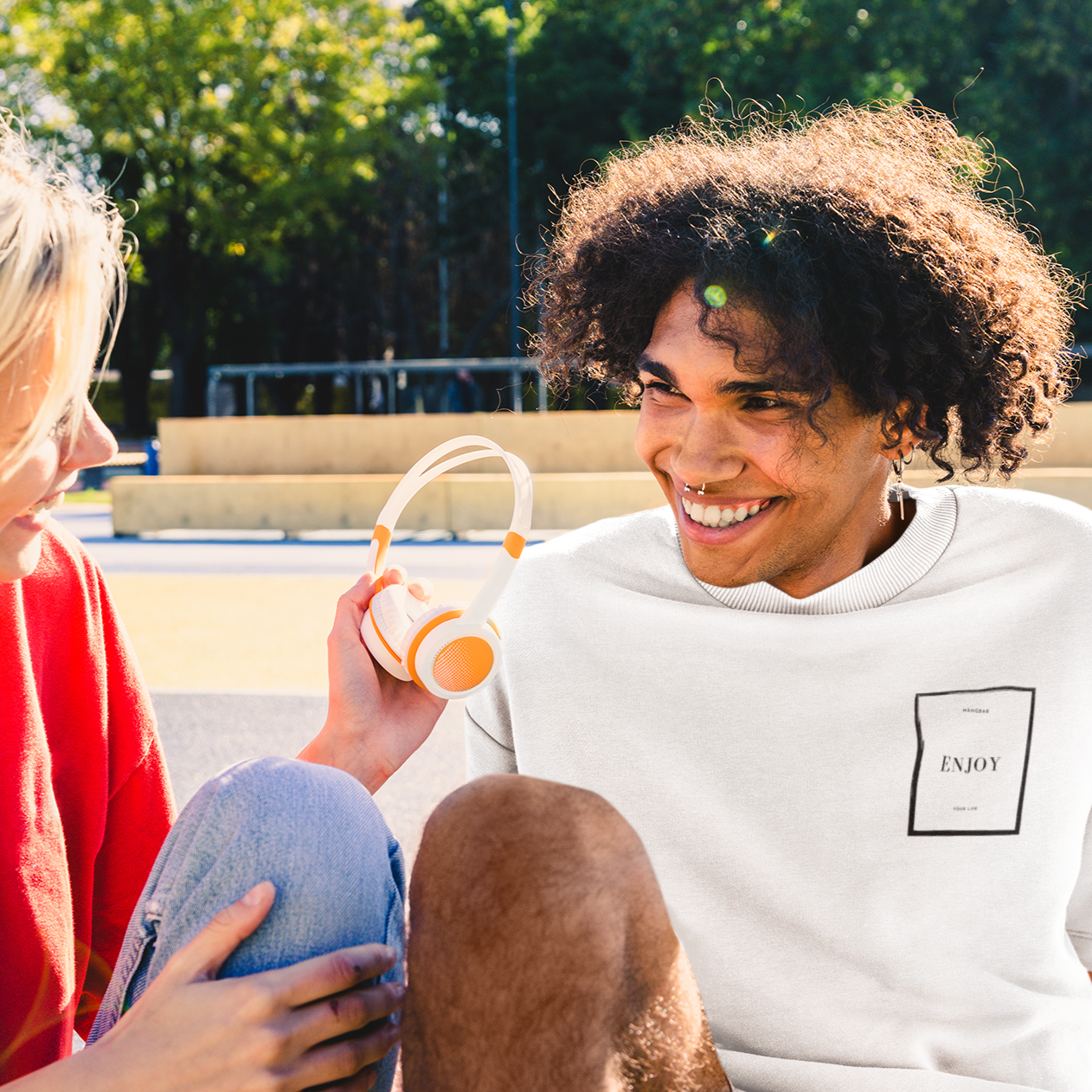 VACANCY Oversized Shirt ENJOY YOUR LIFE