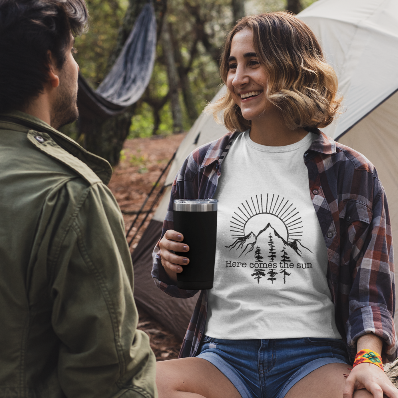 Premium Organic Shirt Women HERE COMES THE SUN