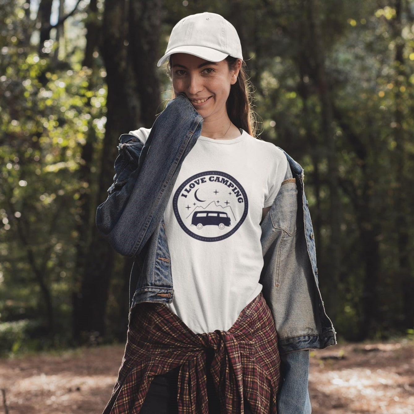 Premium Organic Shirt Women I LOVE CAMPING