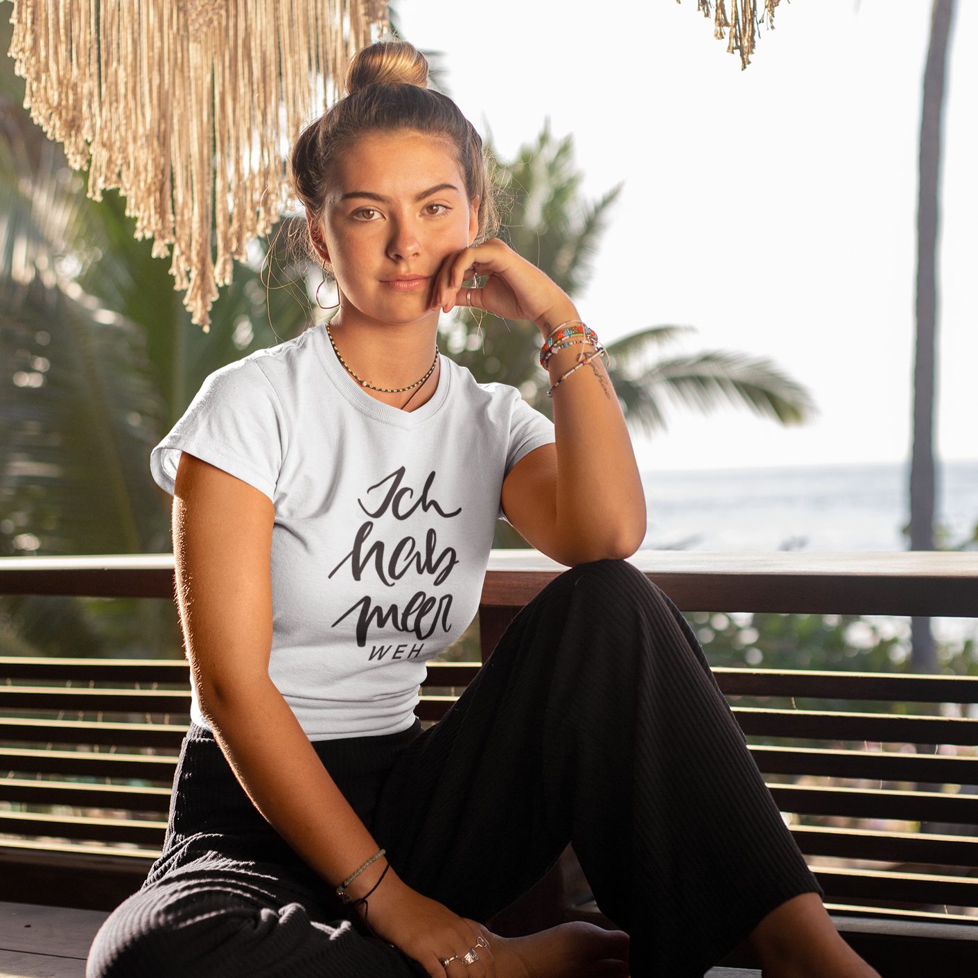 Premium Organic Shirt Women ICH HAB MEERWEH