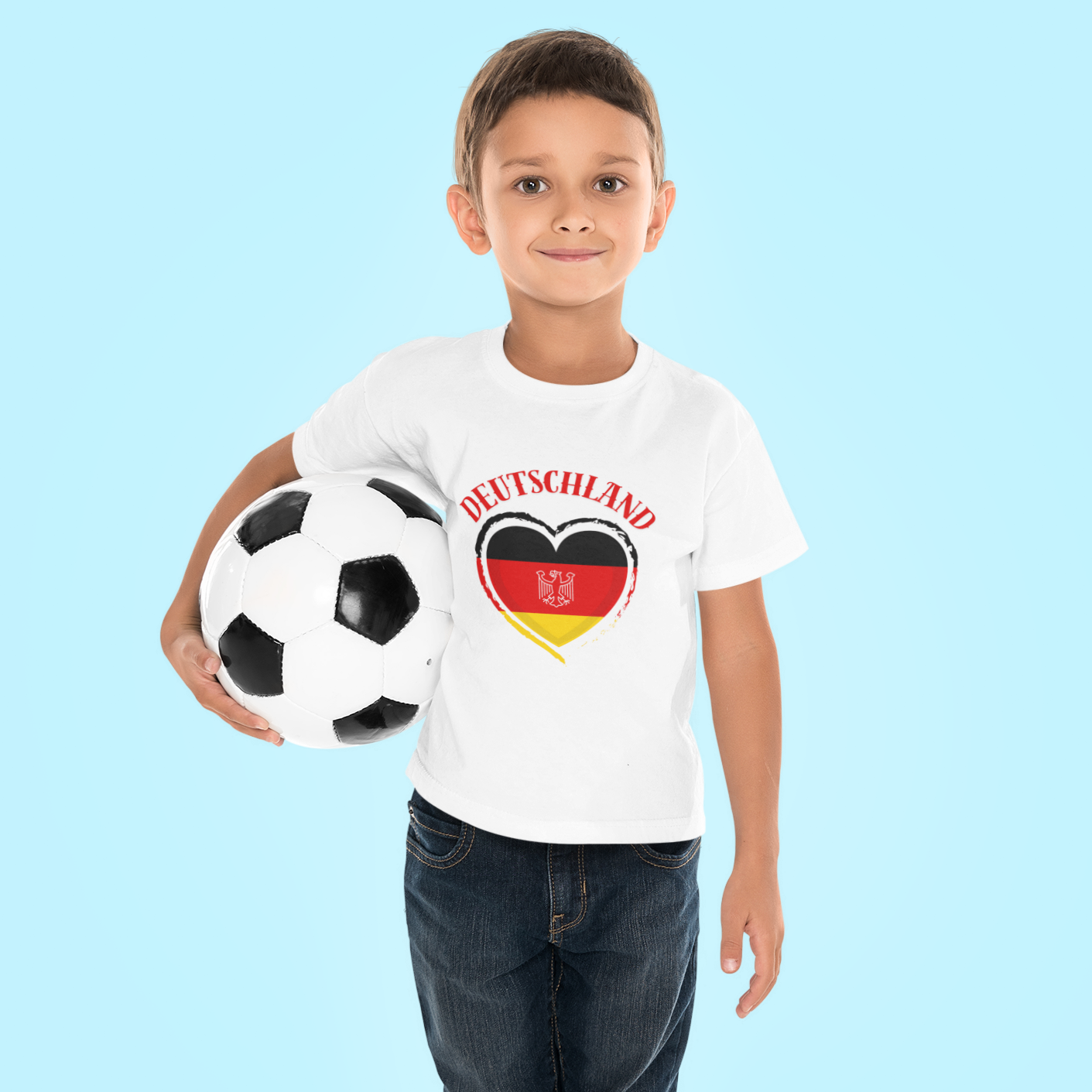 Premium Organic Shirt Kids DEUTSCHLAND HERZ