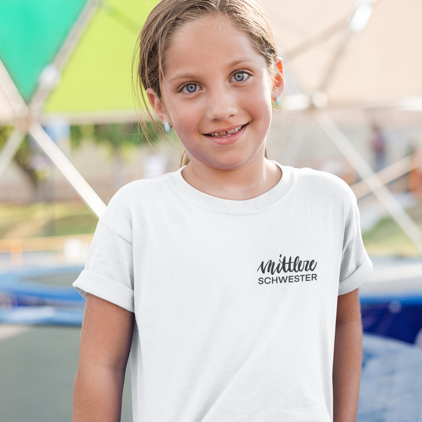 Premium Organic Shirt Kinder MITTLERE SCHWESTER