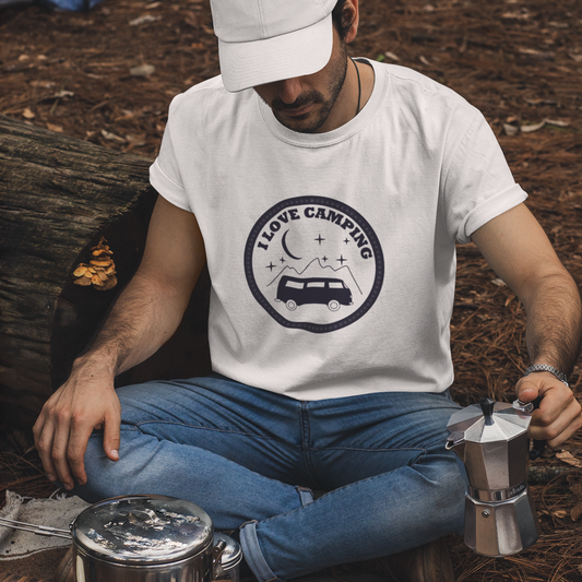 Premium Organic Shirt i love camping